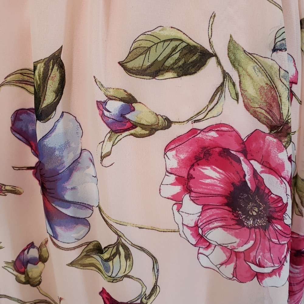 IZ Byer Flower print dress sz S - Picture 7 of 12